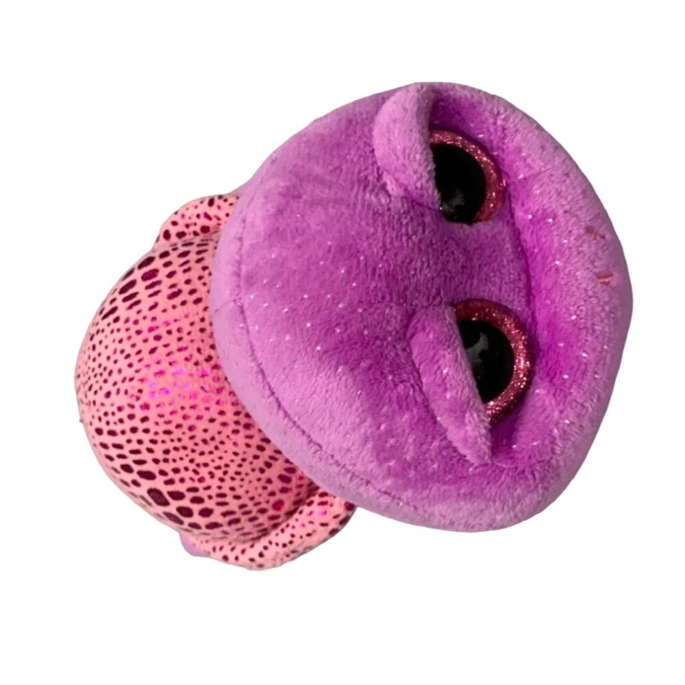 Ty Beanie Boos 6 in length Plush Stuffed Animal Toy Purple Sparkle Pink Slowpoke